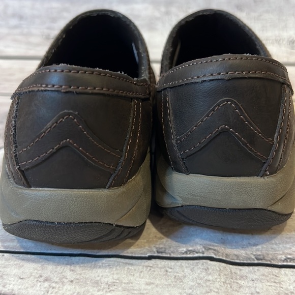 Merrell Jovilee Lattice Leather Slip On Clogs Espresso Size 7 - Picture 5 of 7